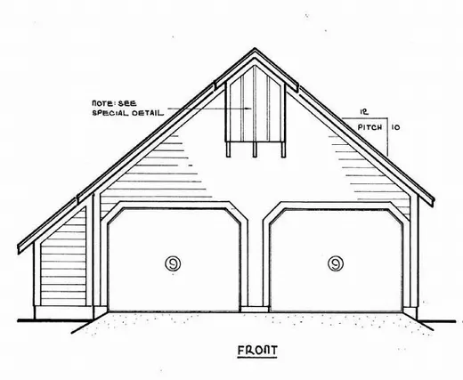 Garage front elevation